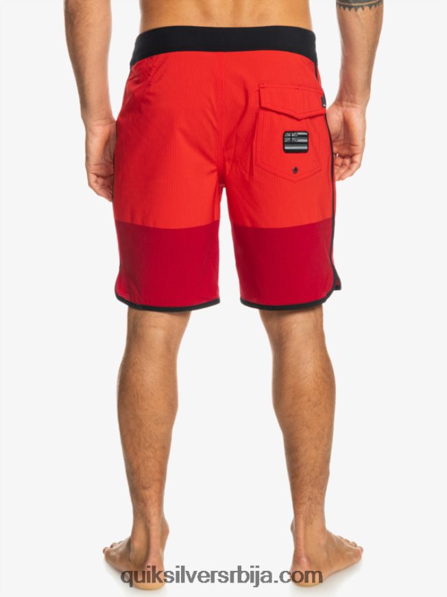 мушкарци Quiksilver хигхлите сцаллоп 19 боардсхортс високог ризика црвена Z824VN32