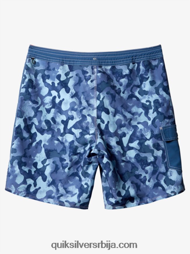 мушкарци Quiksilver ватерман тхровбацк цамо 19 боардсхортс заставник плави повратак Z824VN536