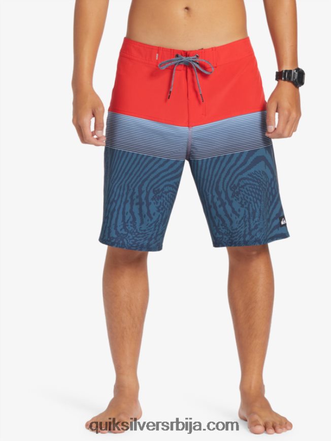 мушкарци Quiksilver сурфсилк панел 20 боардсхортс високог ризика црвена Z824VN132
