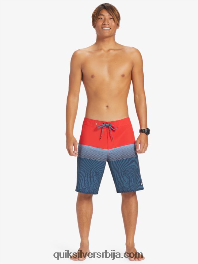 мушкарци Quiksilver сурфсилк панел 20 боардсхортс високог ризика црвена Z824VN132