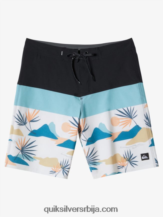 мушкарци Quiksilver сурфсилк панел 20 боардсхортс гвоздена капија Z824VN133