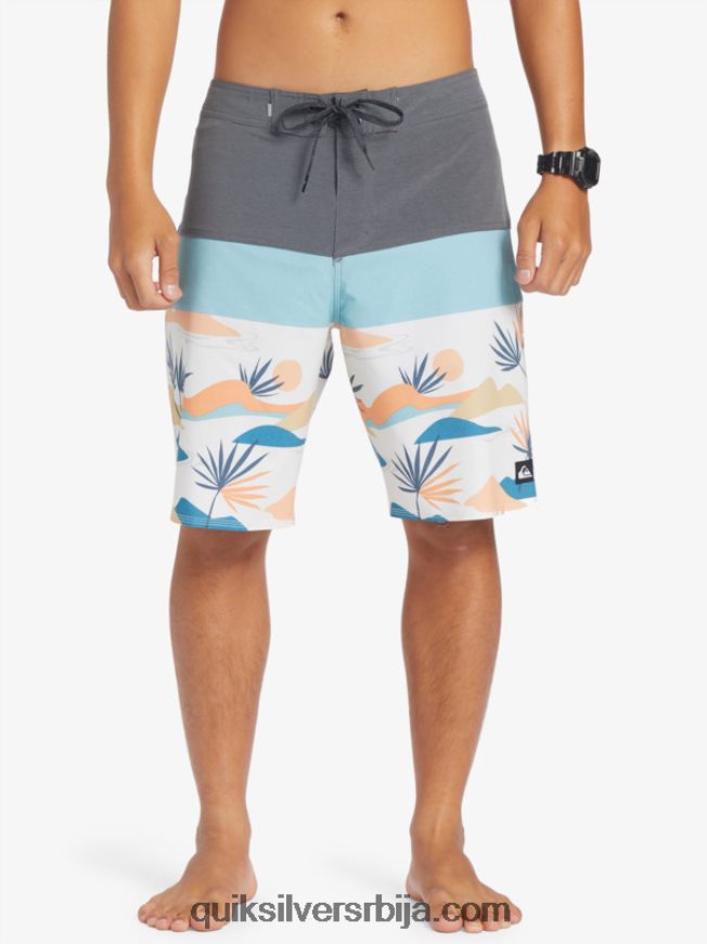 мушкарци Quiksilver сурфсилк панел 20 боардсхортс гвоздена капија Z824VN133