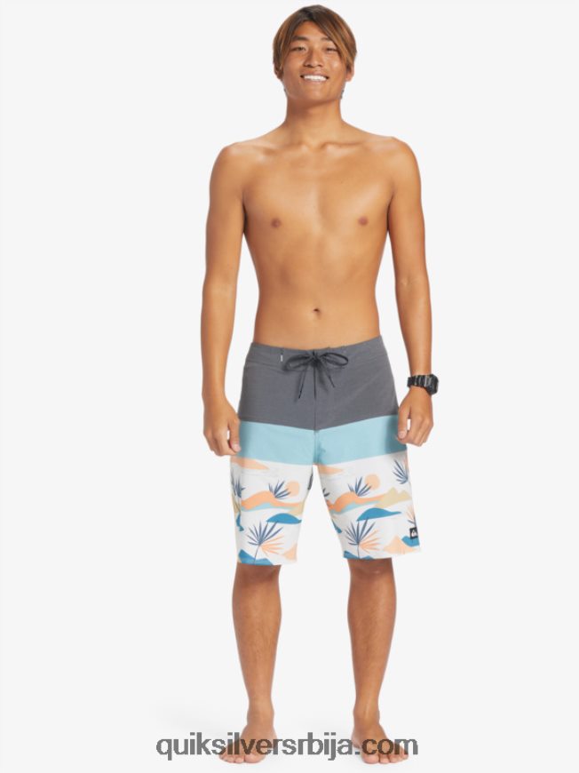 мушкарци Quiksilver сурфсилк панел 20 боардсхортс гвоздена капија Z824VN133