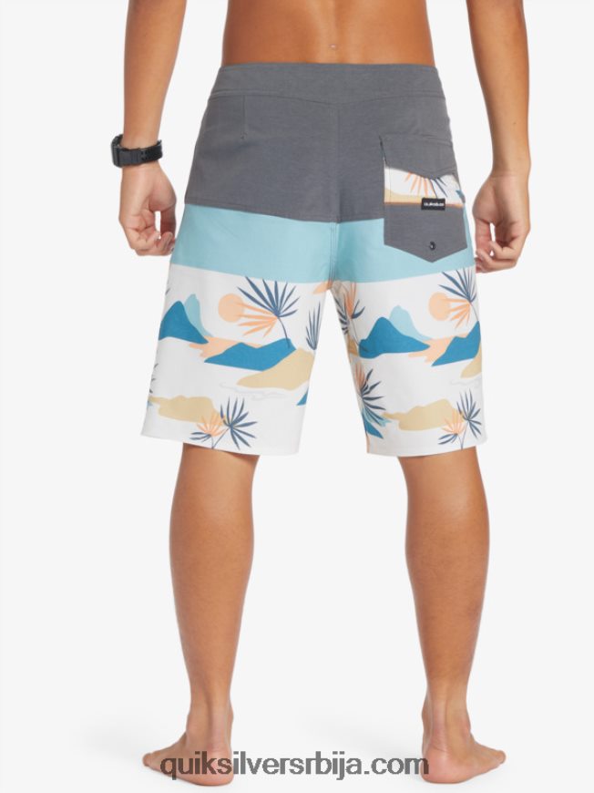 мушкарци Quiksilver сурфсилк панел 20 боардсхортс гвоздена капија Z824VN133
