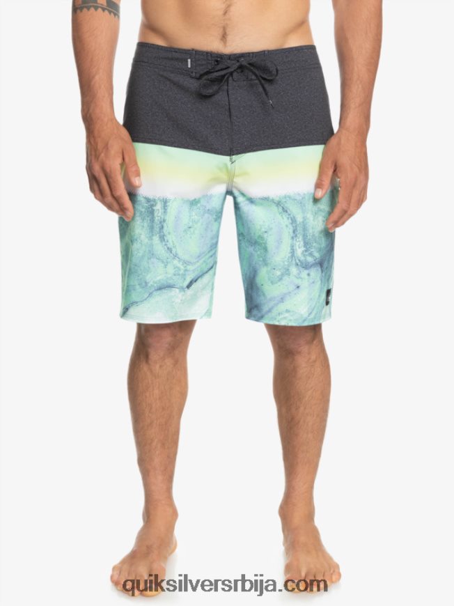 мушкарци Quiksilver сурфсилк панел 20 боардсхортс зелени пепео Z824VN1451