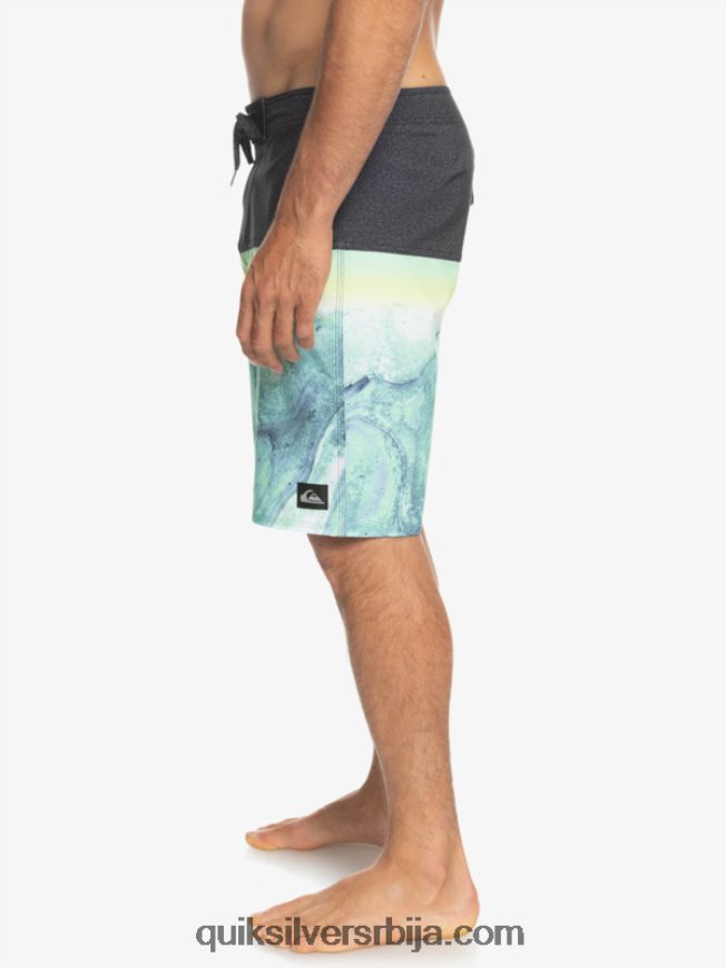 мушкарци Quiksilver сурфсилк панел 20 боардсхортс зелени пепео Z824VN1451