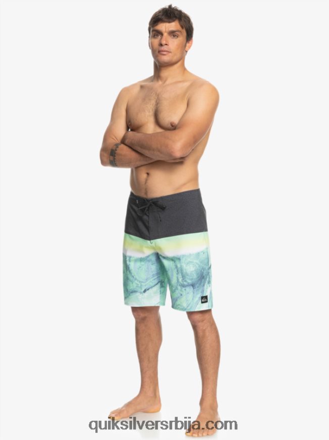 мушкарци Quiksilver сурфсилк панел 20 боардсхортс зелени пепео Z824VN1451