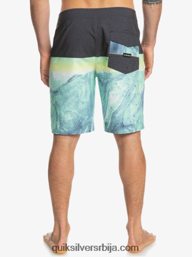мушкарци Quiksilver сурфсилк панел 20 боардсхортс зелени пепео Z824VN1451