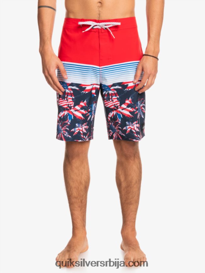 мушкарци Quiksilver сурфсилк панел 20 боардсхортс високог ризика црвена Z824VN1459