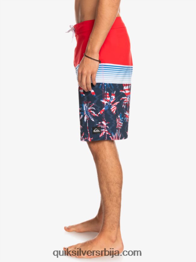 мушкарци Quiksilver сурфсилк панел 20 боардсхортс високог ризика црвена Z824VN1459