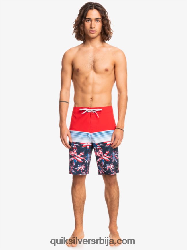 мушкарци Quiksilver сурфсилк панел 20 боардсхортс високог ризика црвена Z824VN1459