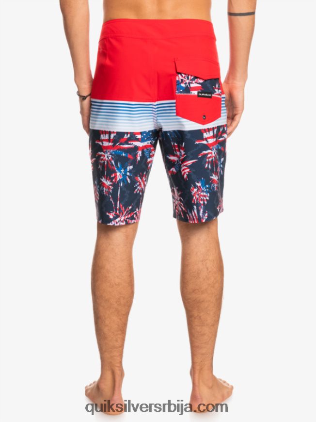 мушкарци Quiksilver сурфсилк панел 20 боардсхортс високог ризика црвена Z824VN1459