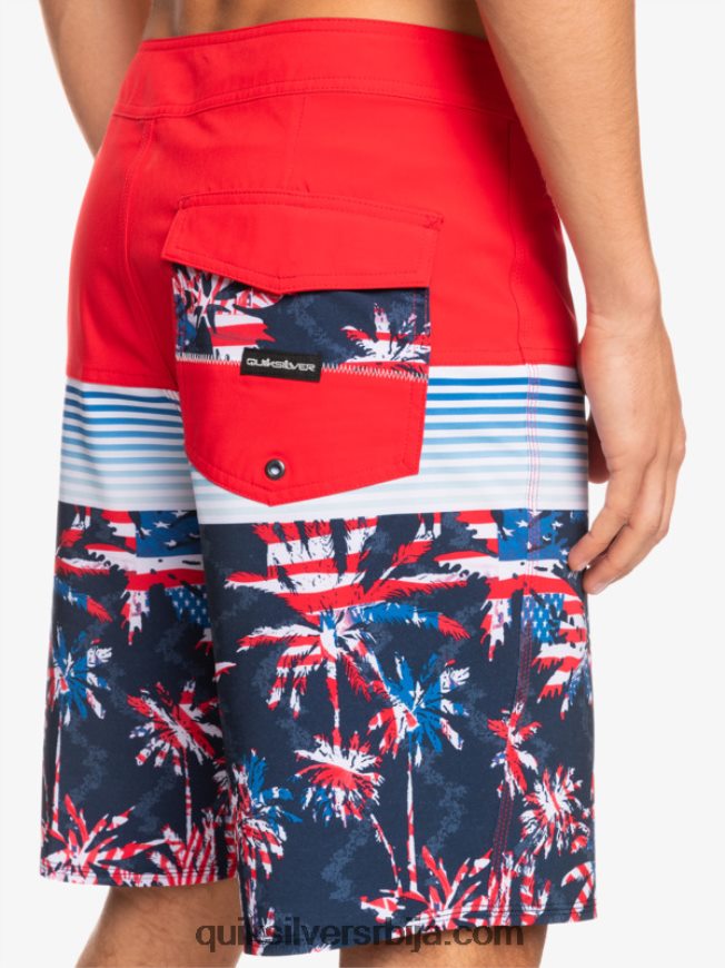 мушкарци Quiksilver сурфсилк панел 20 боардсхортс високог ризика црвена Z824VN1459