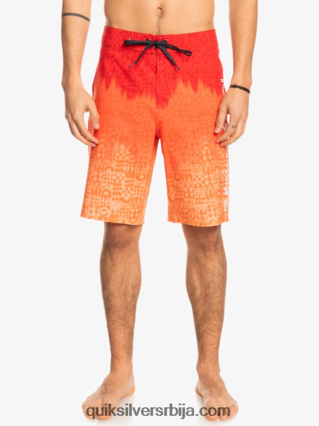 мушкарци Quiksilver сурфсилк хаваии хомегровн фадед 20 боардсхортс високог ризика црвена Z824VN1610