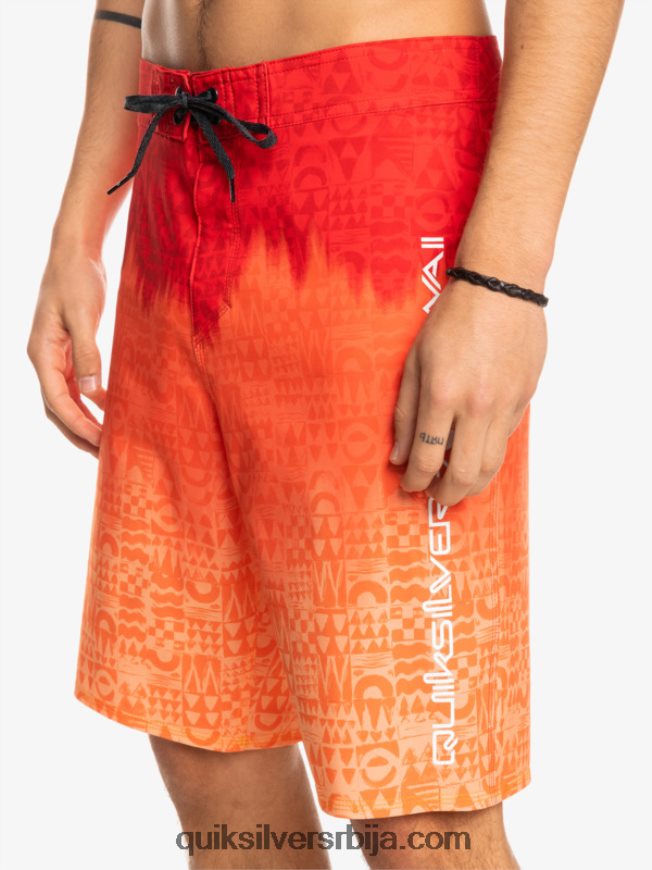 мушкарци Quiksilver сурфсилк хаваии хомегровн фадед 20 боардсхортс високог ризика црвена Z824VN1610