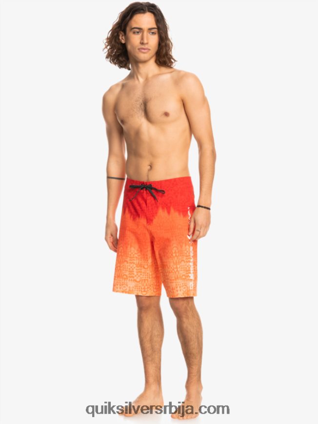 мушкарци Quiksilver сурфсилк хаваии хомегровн фадед 20 боардсхортс високог ризика црвена Z824VN1610