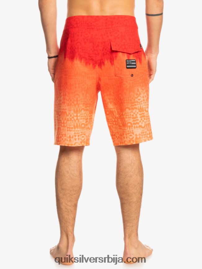 мушкарци Quiksilver сурфсилк хаваии хомегровн фадед 20 боардсхортс високог ризика црвена Z824VN1610