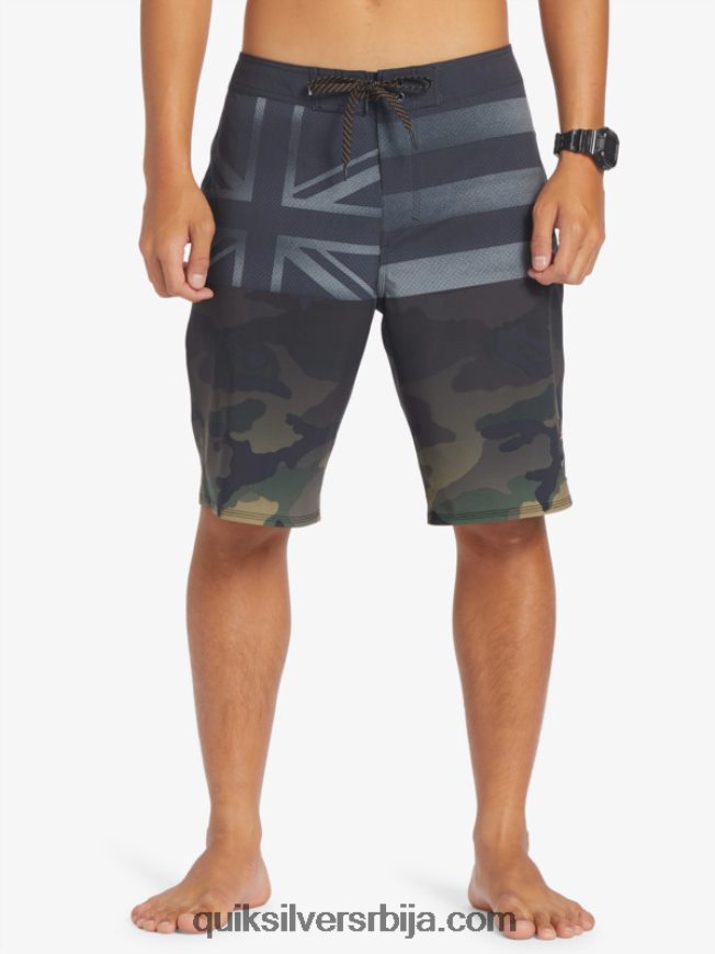 мушкарци Quiksilver сурфсилк хаваии приде 20 боардсхортс црн Z824VN181