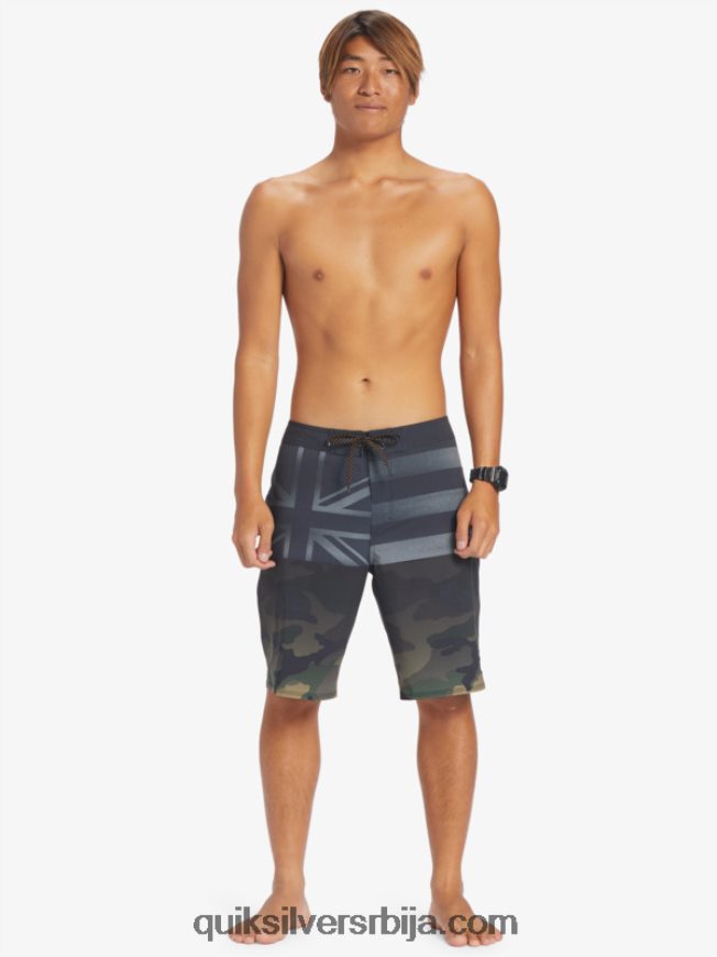 мушкарци Quiksilver сурфсилк хаваии приде 20 боардсхортс црн Z824VN181