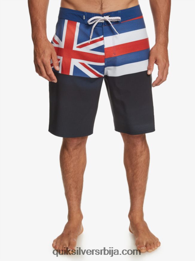 мушкарци Quiksilver сурфсилк хаваии приде 20 боардсхортс морнарски сако Z824VN182