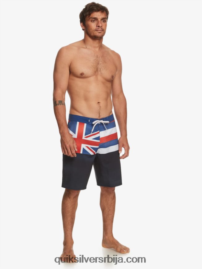 мушкарци Quiksilver сурфсилк хаваии приде 20 боардсхортс морнарски сако Z824VN182