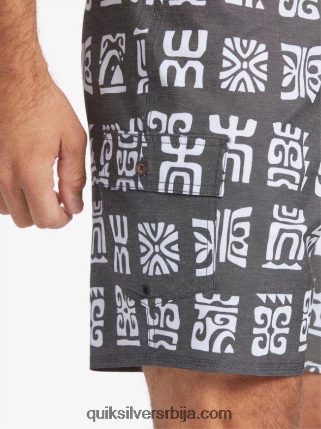мушкарци Quiksilver ватерман канал паддле 20 боардсхортс црни канал весло бс Z824VN640
