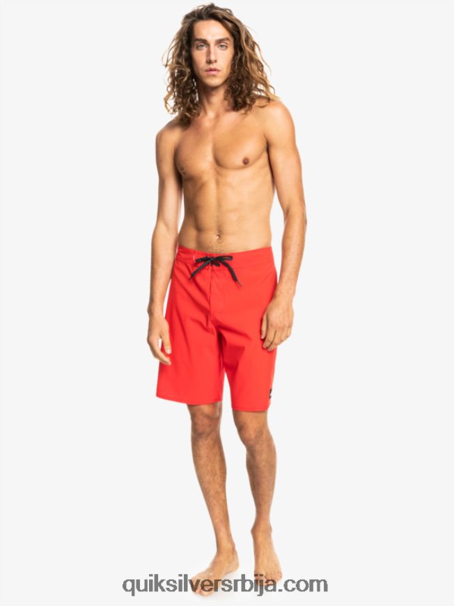 мушкарци Quiksilver сурфсилк каимана 20 перформансе боардсхортс високог ризика црвена Z824VN77