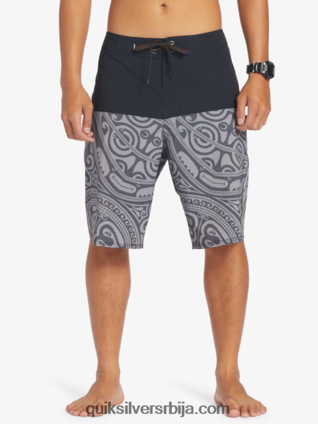 мушкарци Quiksilver сурфсилк инкед 21 боардсхортс црн Z824VN560