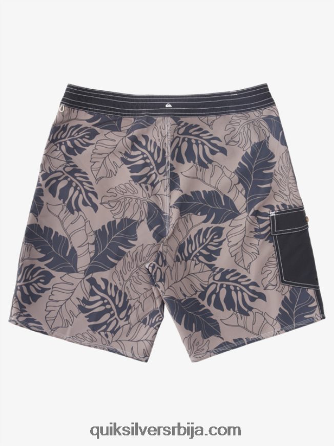мушкарци Quiksilver ватерман тхровбацк принт 2 19 боардсхортс црно враћање Z824VN848