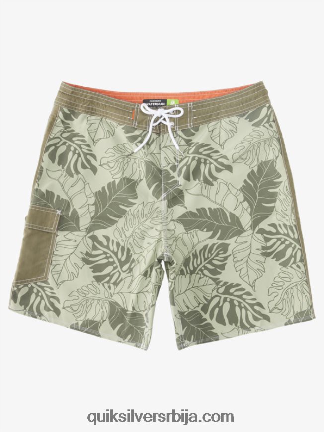 мушкарци Quiksilver ватерман тхровбацк принт 2 19 боардсхортс враћање чаја Z824VN850
