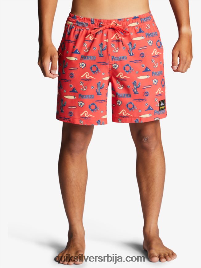 мушкарци Quiksilver x Pacifico 17 волеја ред пацифицо куиксилвер волеј Z824VN1764