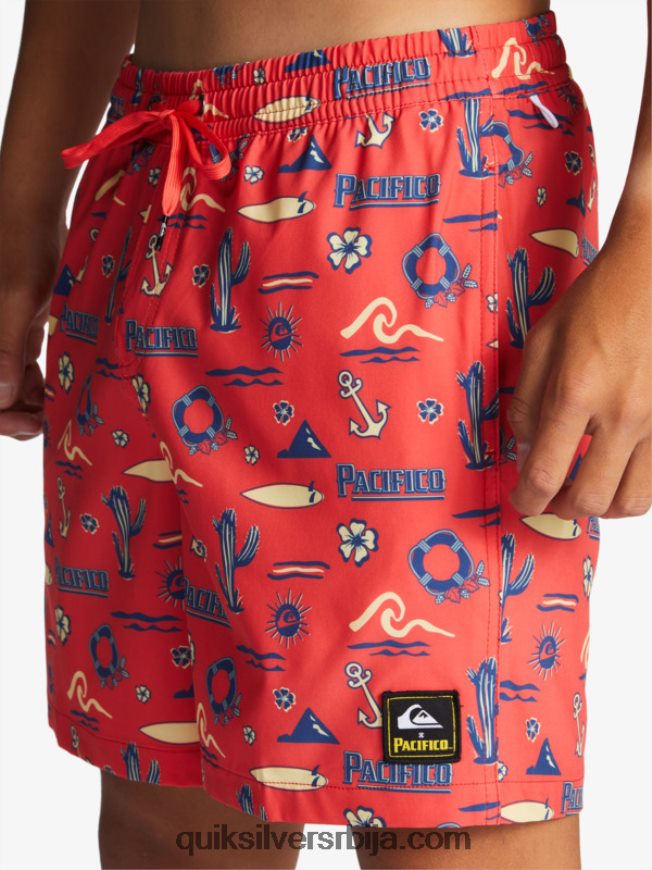 мушкарци Quiksilver x Pacifico 17 волеја ред пацифицо куиксилвер волеј Z824VN1764