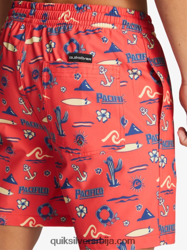 мушкарци Quiksilver x Pacifico 17 волеја ред пацифицо куиксилвер волеј Z824VN1764