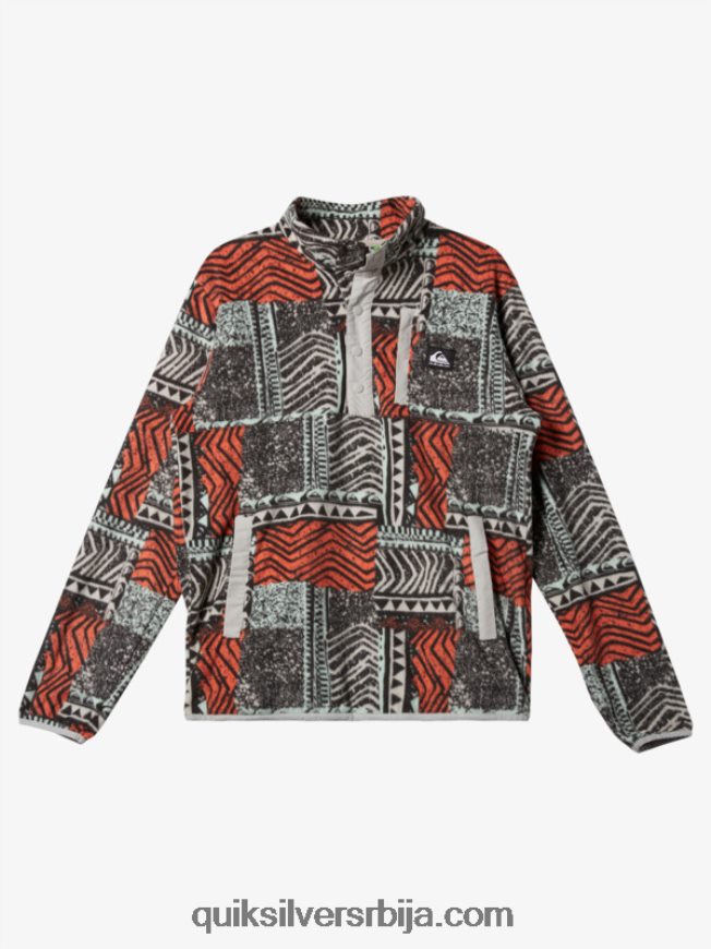 мушкарци Quiksilver пуловер од флиса без одредишта свеж лосос издуван Z824VN1041