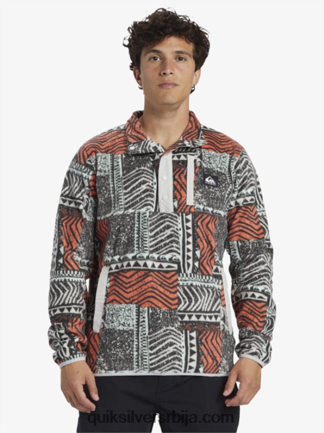 мушкарци Quiksilver пуловер од флиса без одредишта свеж лосос издуван Z824VN1041