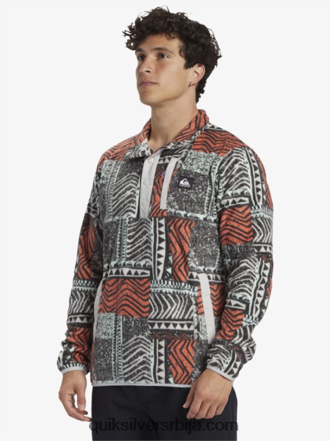 мушкарци Quiksilver пуловер од флиса без одредишта свеж лосос издуван Z824VN1041