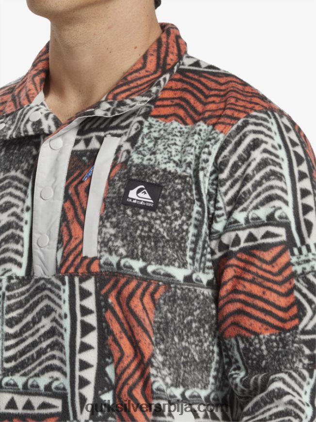 мушкарци Quiksilver пуловер од флиса без одредишта свеж лосос издуван Z824VN1041