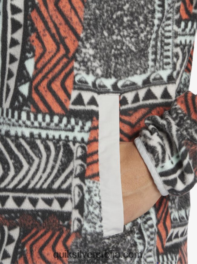 мушкарци Quiksilver пуловер од флиса без одредишта свеж лосос издуван Z824VN1041