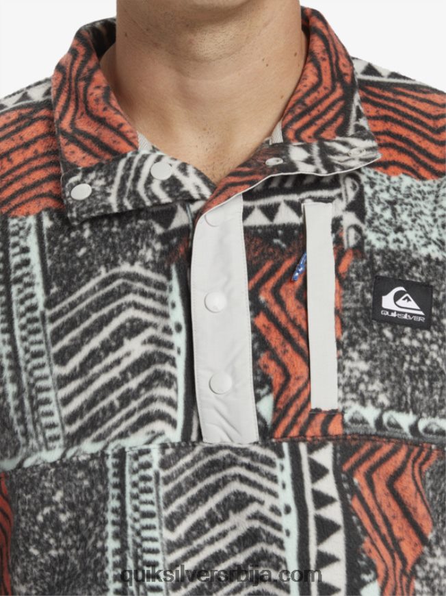 мушкарци Quiksilver пуловер од флиса без одредишта свеж лосос издуван Z824VN1041
