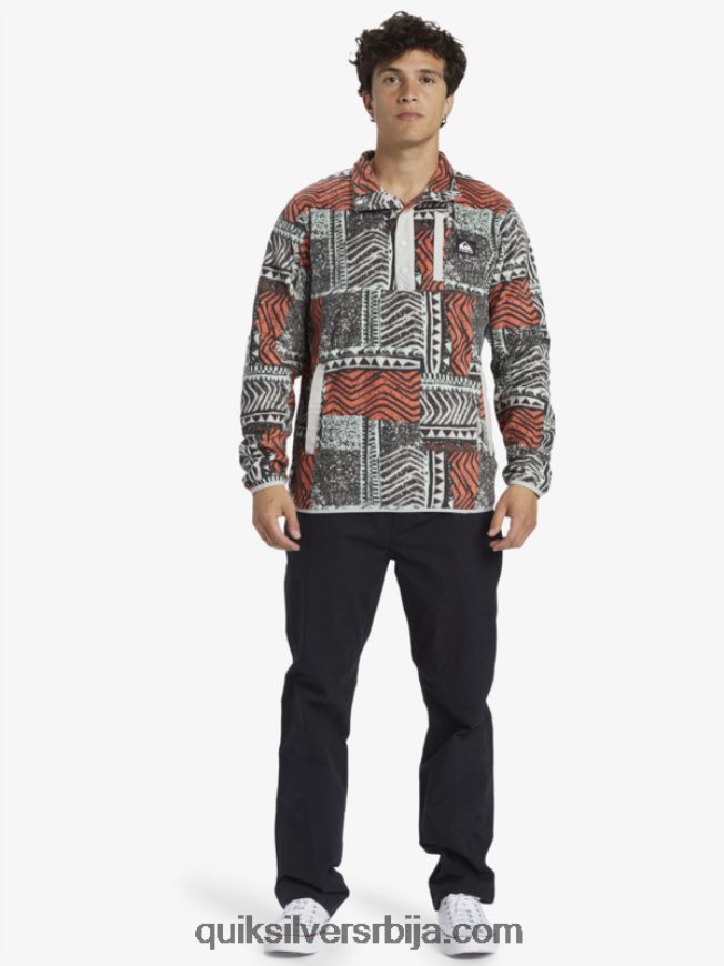 мушкарци Quiksilver пуловер од флиса без одредишта свеж лосос издуван Z824VN1041