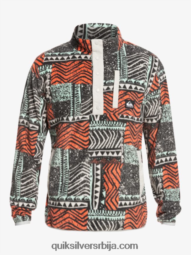 мушкарци Quiksilver пуловер од флиса без одредишта свеж лосос издуван Z824VN1041