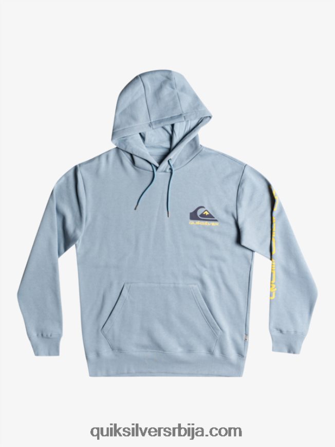 мушкарци Quiksilver омни лого с капуљачом од флиса црн Z824VN1090