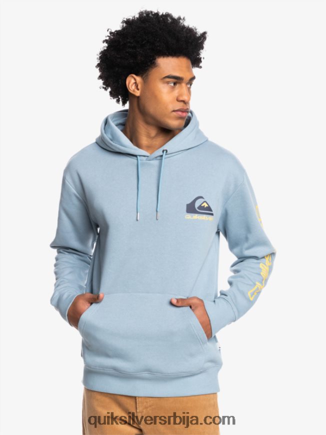 мушкарци Quiksilver омни лого с капуљачом од флиса црн Z824VN1090