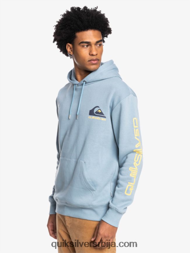 мушкарци Quiksilver омни лого с капуљачом од флиса црн Z824VN1090