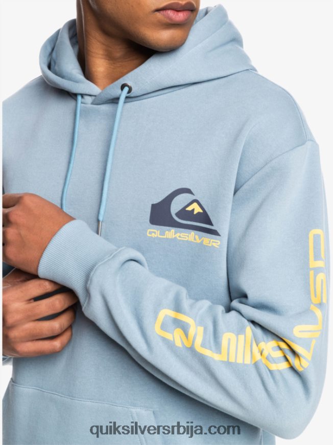 мушкарци Quiksilver омни лого с капуљачом од флиса црн Z824VN1090