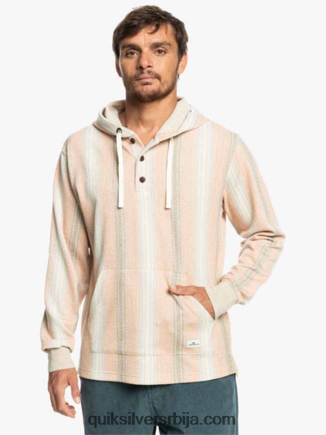 мушкарци Quiksilver баја хенлеи хоодие пралине баја пруга Z824VN1097
