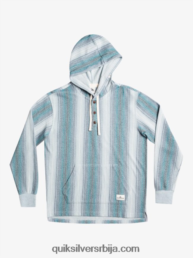 мушкарци Quiksilver баја хенлеи хоодие мароканска плава баја пруга Z824VN1098