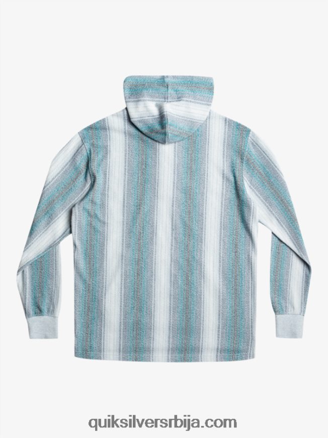 мушкарци Quiksilver баја хенлеи хоодие мароканска плава баја пруга Z824VN1098