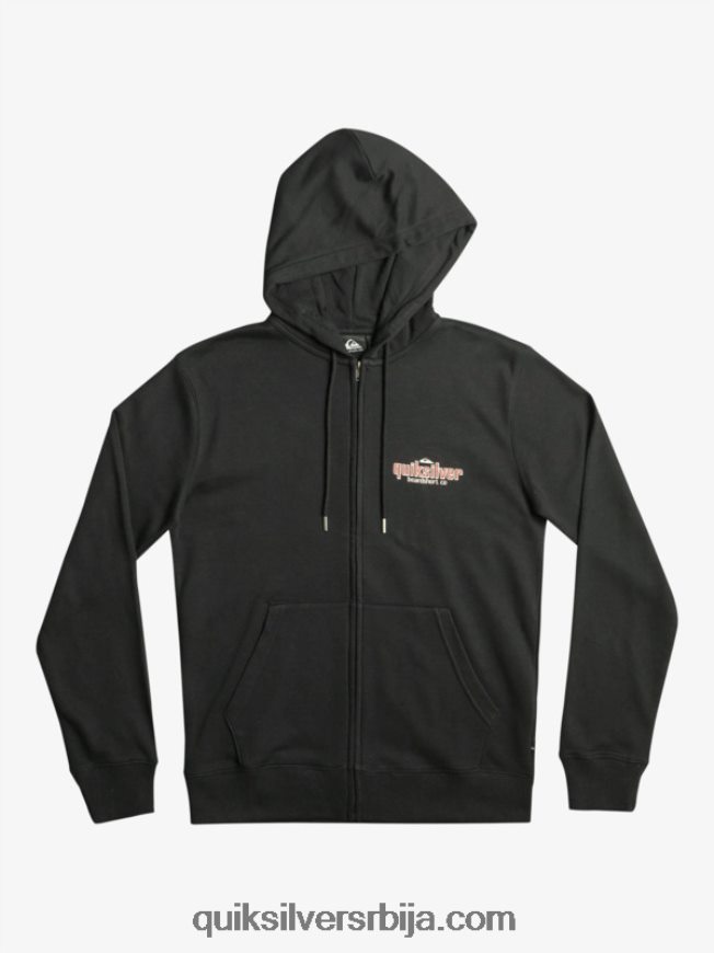 мушкарци Quiksilver речи дуксерица са рајсфершлусом црн Z824VN1149