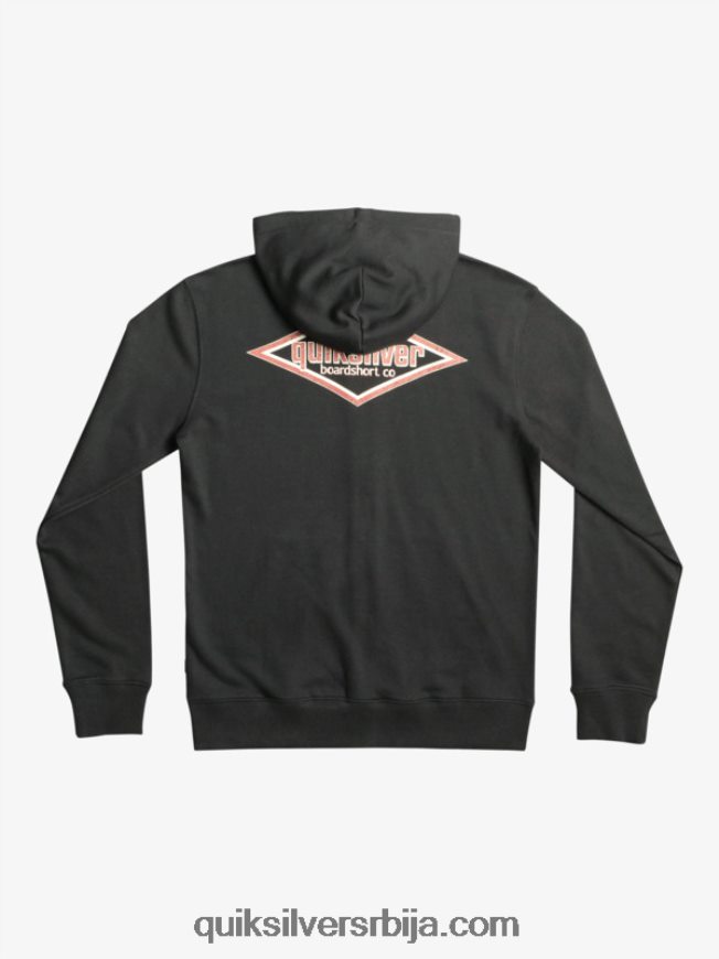 мушкарци Quiksilver речи дуксерица са рајсфершлусом црн Z824VN1149